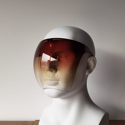 Hot sale multicolor clear PC material tinted blocc visor face shield for outdoor protection